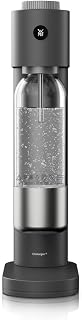 WMF Element One Wassersprudler – vollautomatische Edelstahl Sprudelmaschine mit 3 Graden, platzsparendes Design, eleganter Soda Maker & Sprudelgerät für prickelnden Genuss auf Knopfdruck, Farbe Lava