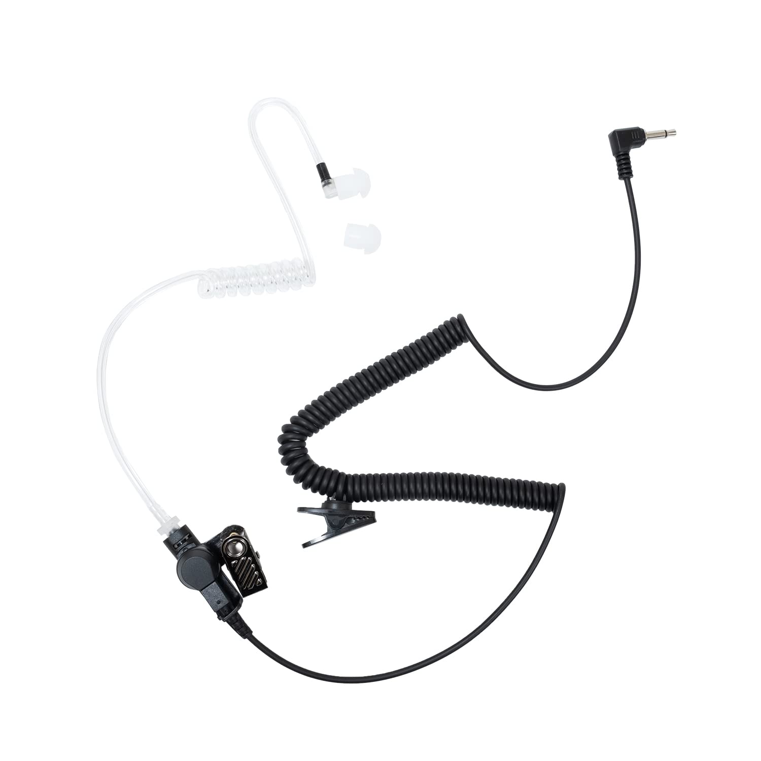 HEOPBIRD Police Earpiece 3.5 mm 1 pin Listen Only Covert Acoustic Tube Earpiece 
