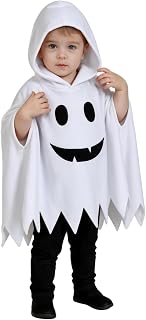 Noubeau Toddler Baby Boys Girls Halloween Costume Ghost Cloak Hooded Top Black Pants Boo Spooky Ghost Costume Cosplay Clothes