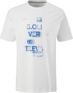 s.Oliver Men's Front Print T-Shirt