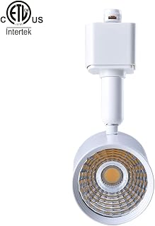mirrea 6 Pack LED Track Lighting Heads Compatible with Single Circuit H Type Track Lighting Rail Ceiling Spotlight for Accent Task Wall Art Exhibition Lighting 6.5W 3000K Warm White 24° White Painted