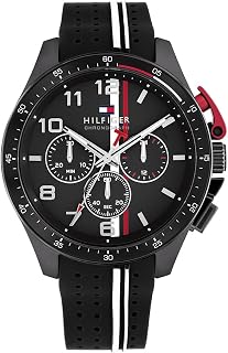 Tommy Hilfiger Bank Chronograph für Herren mit Silikon- oder Edelstahlarmband