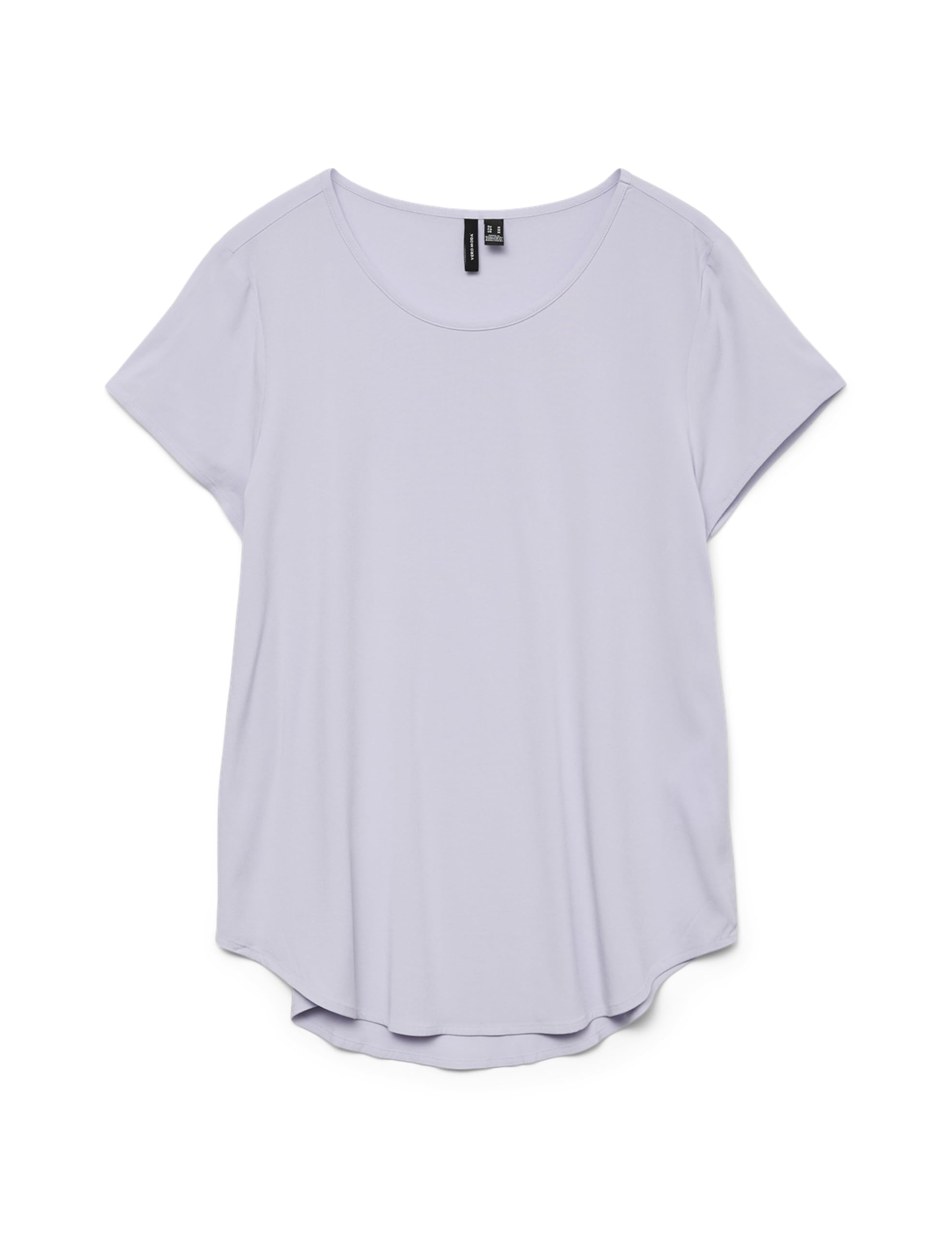 VERO MODA Women's Short Sleeve Crew Neck Regular Fit Essential Blouse
