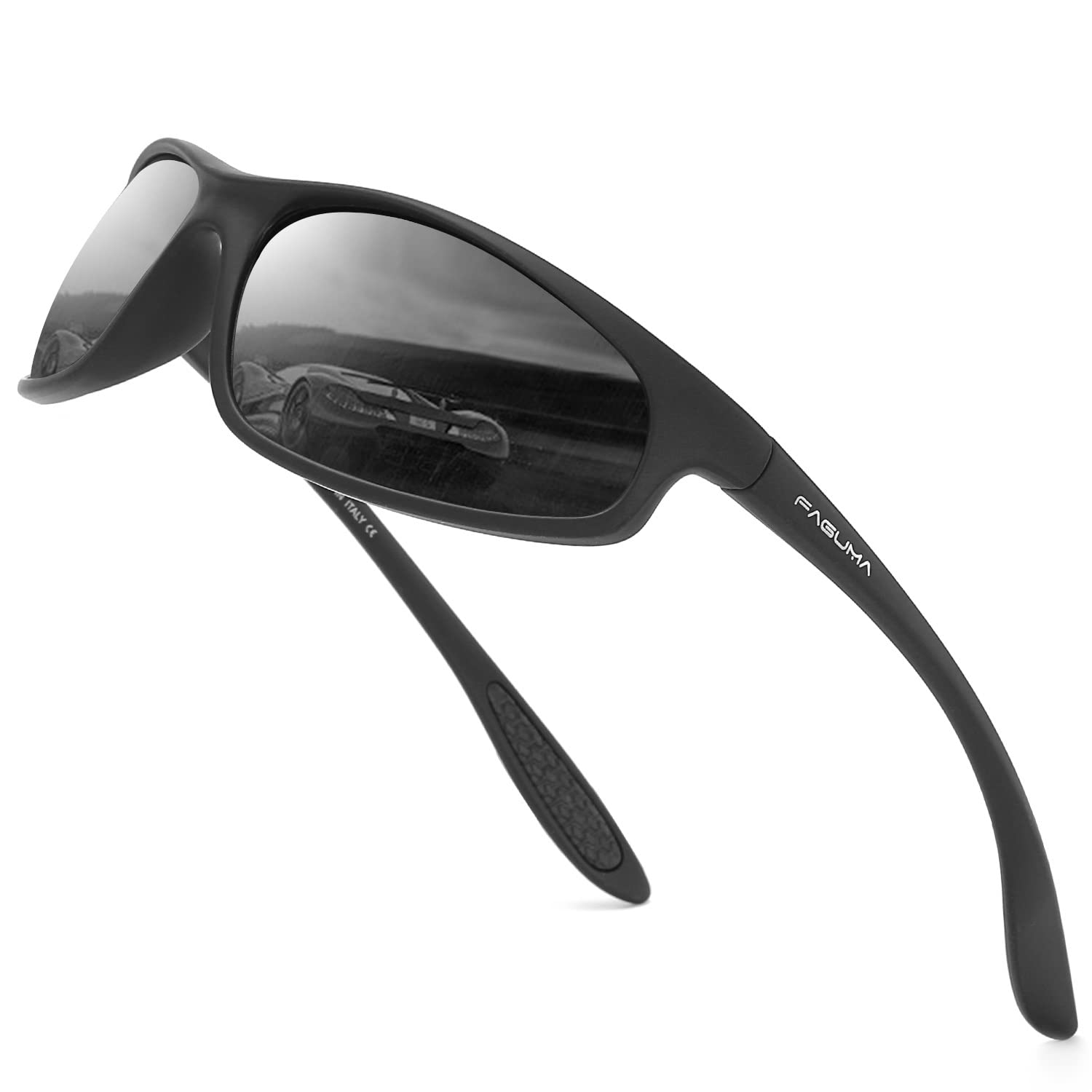 FAGUMA Polarized Sports Sunglasses For Men UV400 Protection | Cycling Driving Fi