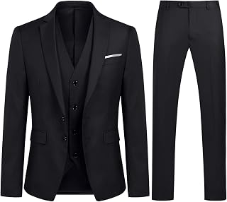YOUTHUP Anzug Herren 3 Teilig Anzüge Slim Fit für Business Hochzeit