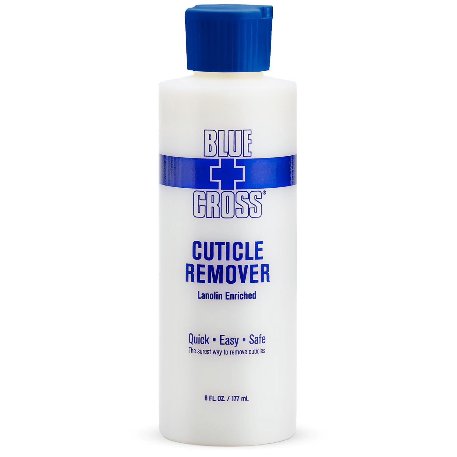 Blue Cross Cuticle Remover & Softener with Lanolin for Nails, 6 oz | Hydrating T