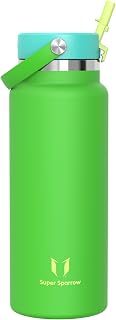 Sparrow Stainless Steel Water Bottle 1.9L Thermal Straw Bottle – Thermos