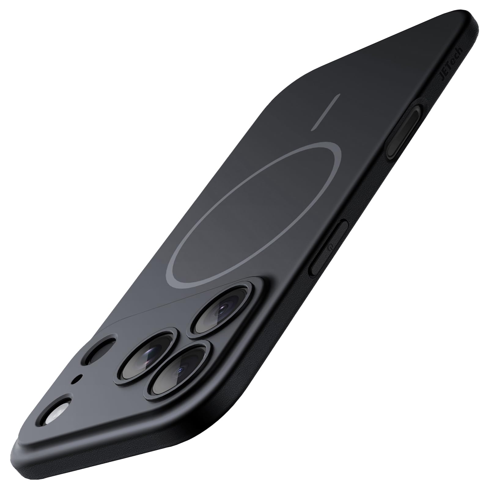 JETech Magnetic Slim Case for iPhone 18 Pro, Black | Ultra-Thin Lightweight Desi