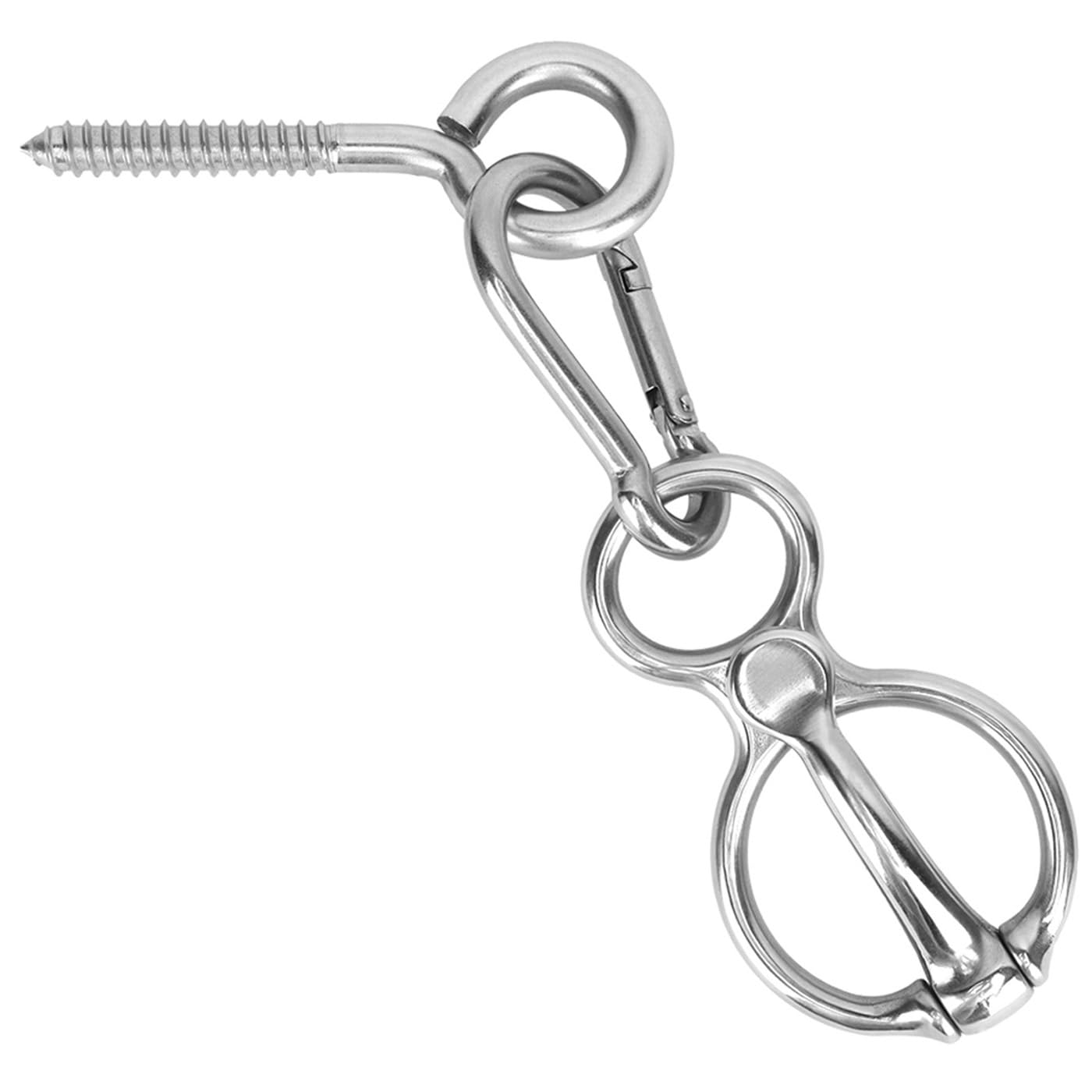 Dayimado Horse Tie Ring, Stainless Steel Tie Ring for Horses, Durable and Safe H