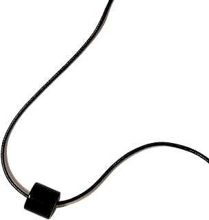 Black Obsidian Stone Pendant Necklace for Women – Adjustable Black Cord, Natural Stone Necklaces for Women