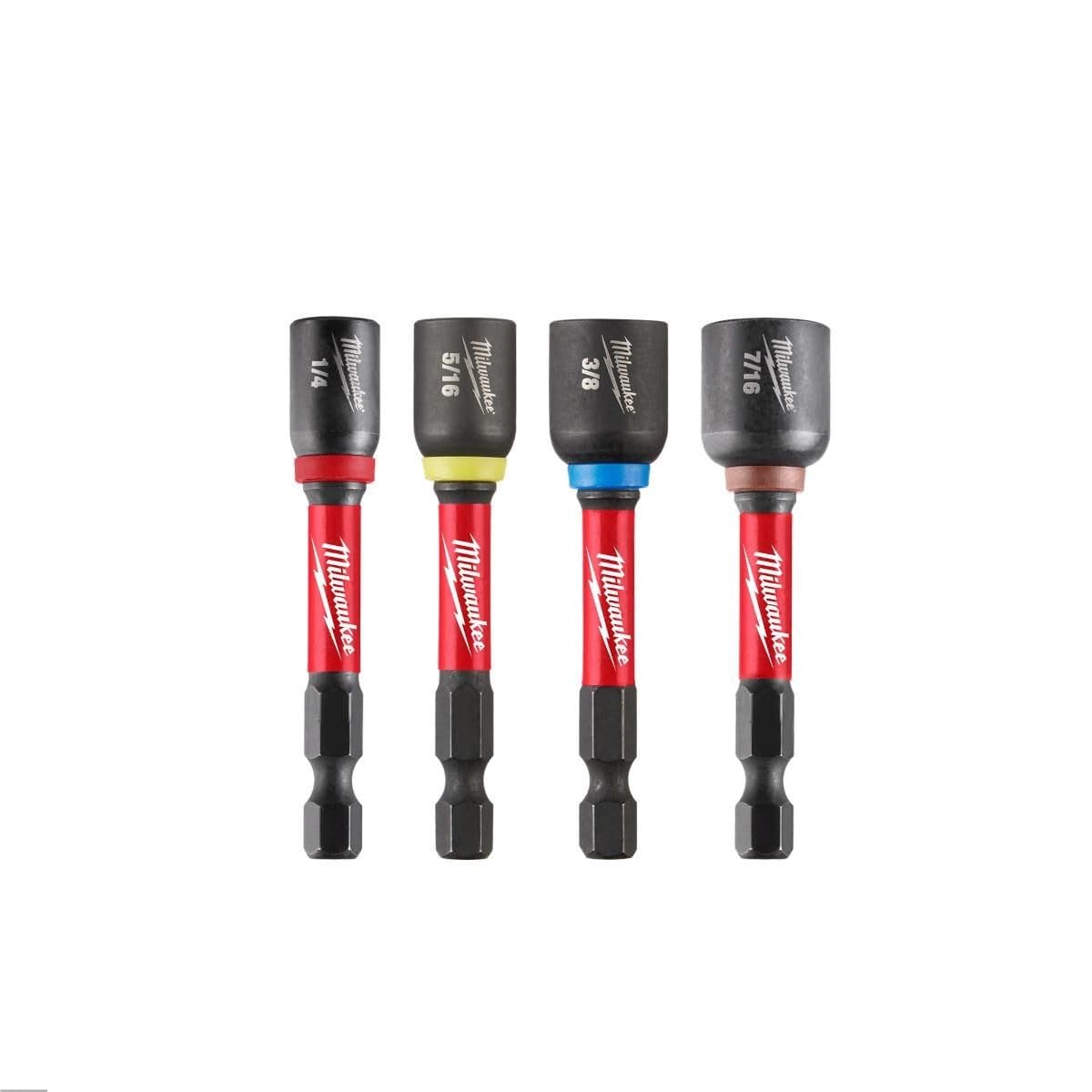 Milwaukee Electric - 4 Piece 2-9/16 INCH Magnetic NUT Driver Set
