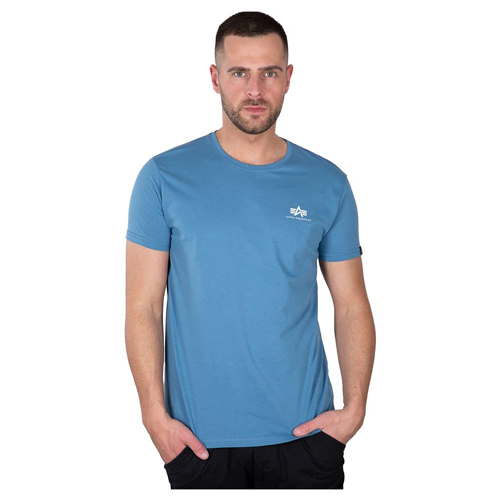 ALPHA INDUSTRIES Alpha Indutries Basic T Small Logo Neon Print T-Shirt for Men (