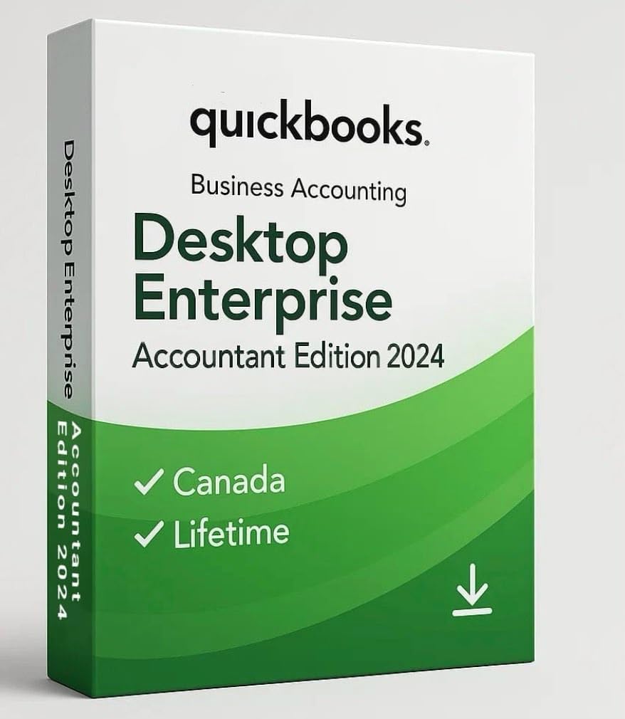 Quick - Books Desktop Accountant Edition 2024 | 50 Users | CANADA Version | NO D