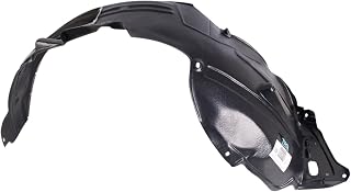 TRQ Front Left Inner Fender Liner Black Drivers Side