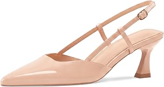Women’s Kitten Heels Slingback 2026 Closed Pointed Toe Stiletto Pumps