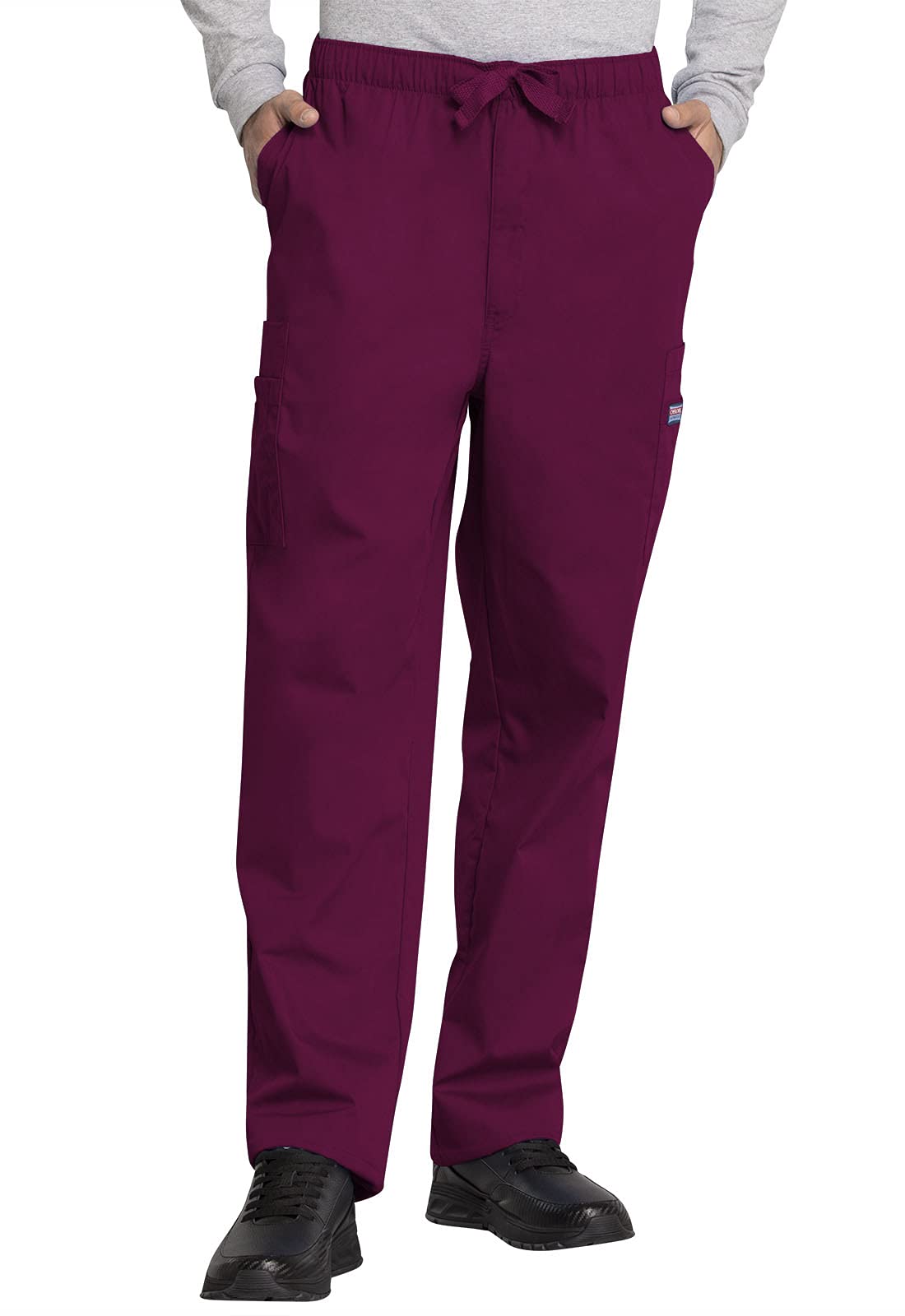 Cherokee Scrub for Men Fly Front Cargo Pant with 7 Pocket, Durable, Fade Resista