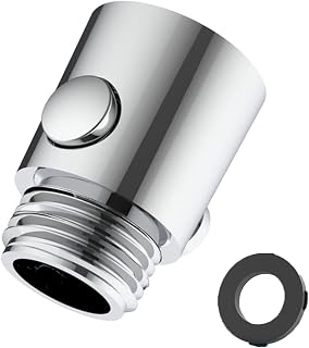 Shower Head Shut Off Valve, Button Type Shower Flow Control Valve with G1/2 Universal Size for Shower Arm and Hose or Bidet Sprayer