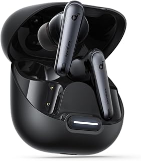 Anker Soundcore Liberty 4 NC, Adaptive Noise Cancelling Wireless Earbuds | 98.5% Reduction, Adaptive to Ears and Environment, Hi-Res Sound, 50H Battery, Wireless Charging, Bluetooth 5.3 (Velvet Black)