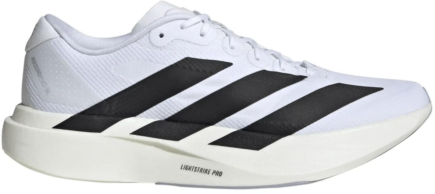 adidas Men's Adizero EVO SL Woven M FTWR whiteCore Black/Dash Grey 14 US