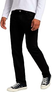 Lee - Men's Jeans - Regular Straight Cut - Daren Zip Fly - Very Dark Stone