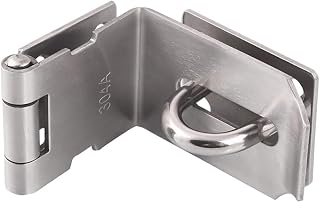 HOWDIA 4 Inch Door Hasp Latch 90 Degree, Extra Thick Locking Latch Lock
