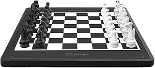 Chessnut Move – Robotic Chessboard with Plastic Pieces, Self-Moving Pieces Simultaneously, Full Piece Recognition, Built-in Chess Engine, Voice Control & Video Integration