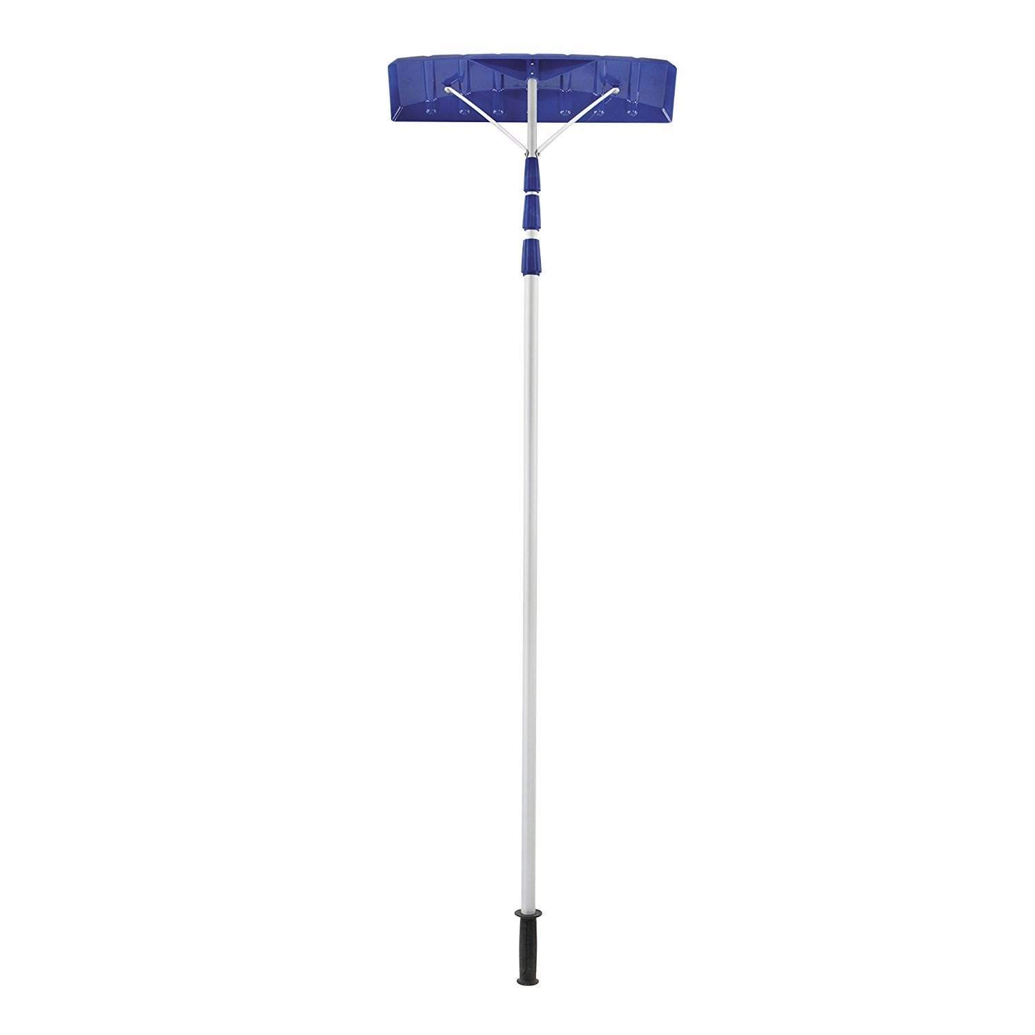 Snow Joe Telescoping Roof Rake, Extendable Leaf & Snow Shovel with Poly Blade, 2