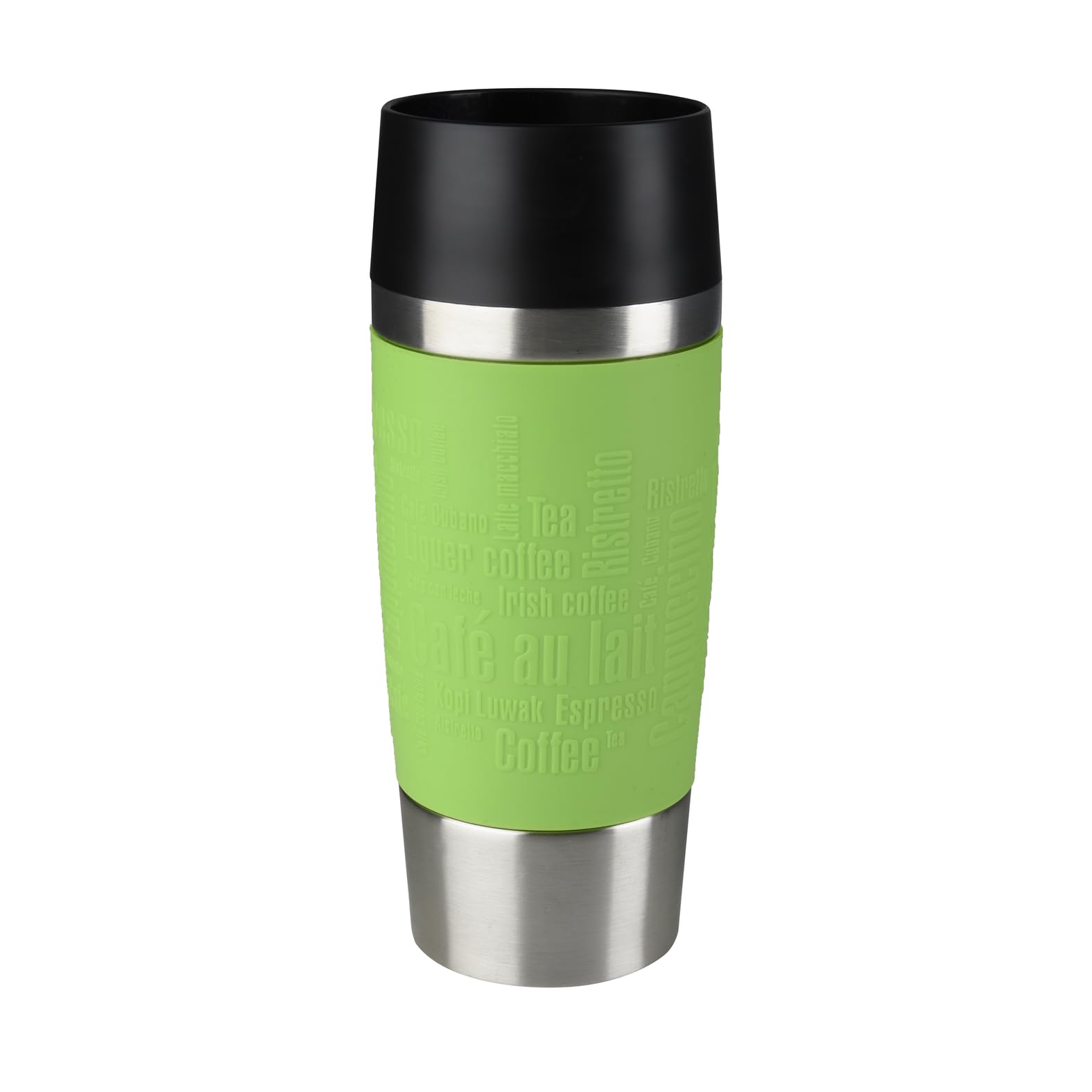 Emsa Travel Mug 360 ml Classic, Thermal Mug Keeps Hot for 4 Hours, 8 Hours Cold,