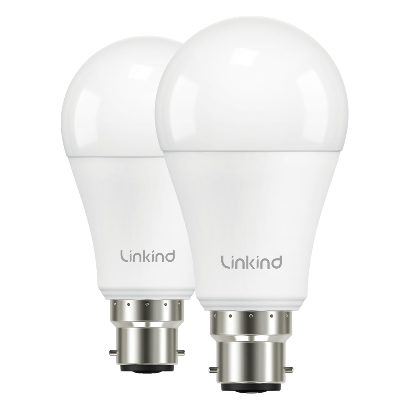 Linkind Bayonet Light Bulb 100w Equivalent,Daylight White 5000K, 13.7W 1600lm Su