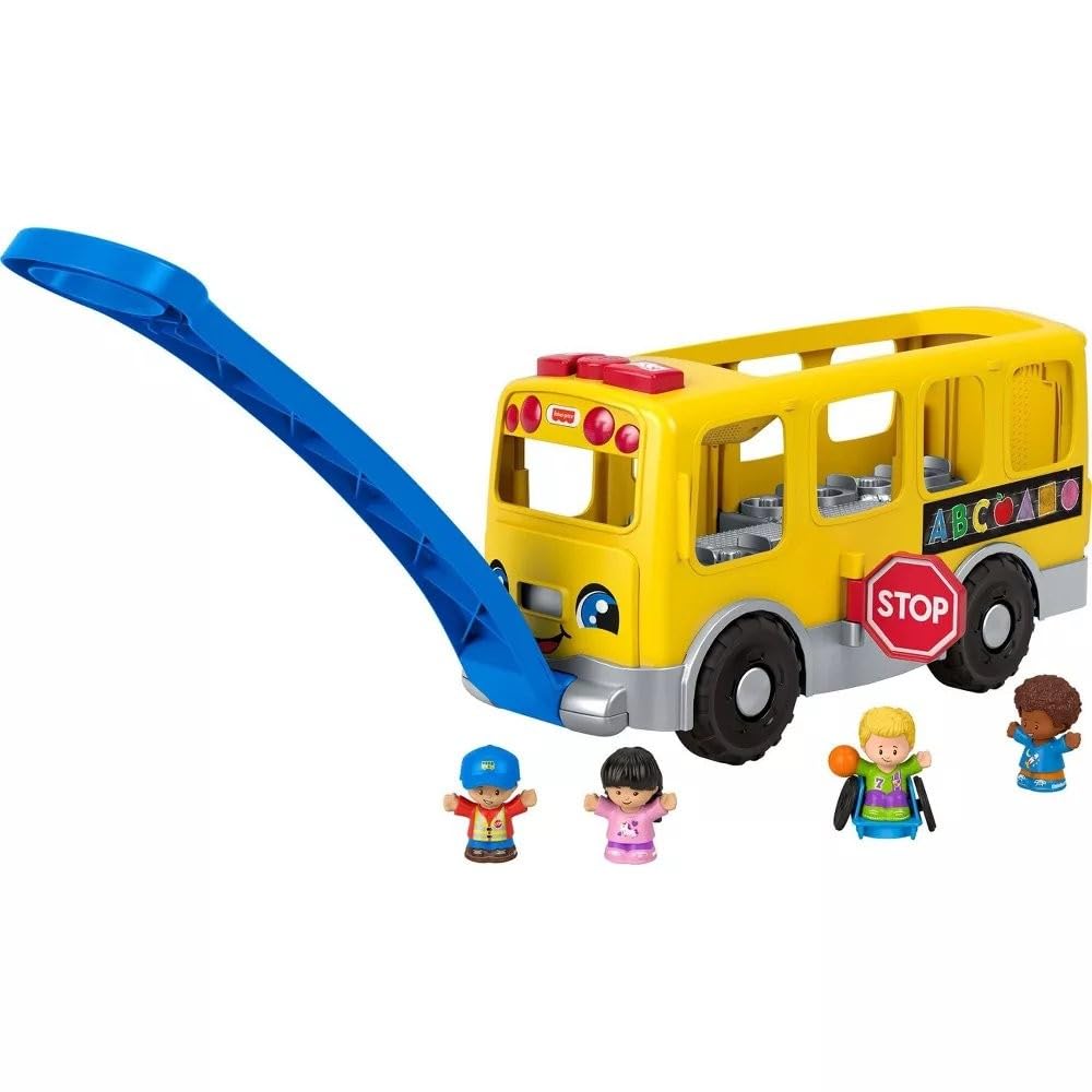 Fisher-Price Little People Big Yellow School Bus Toddler Toy | Pull Along Vehicl