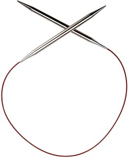 ChiaoGoo Red Lace Circular 24 inch (60cm) Stainless Steel Knitting Needle Size US 8 (5mm) 7024-8