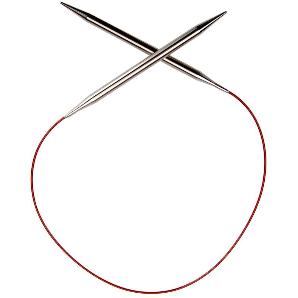 ChiaoGoo Red Lace Circular 24 inch (60cm) Stainless Steel Knitting Needle Size U