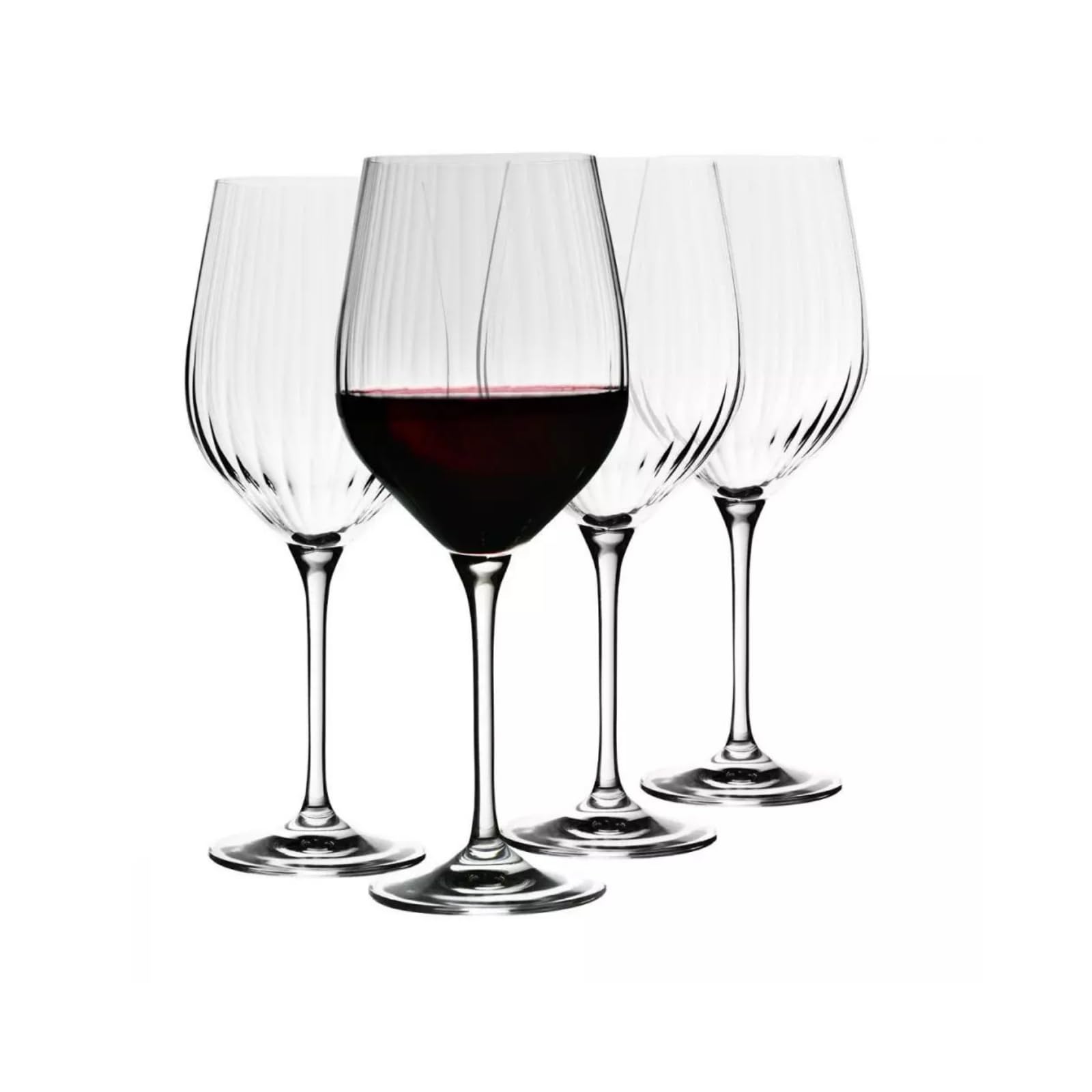 Krosno Red Wine Glasses Set of 4, 530 ml, Merlot, Harmony LUMI Collection