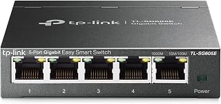TP-Link TL-SG605E 5-Port Gigabit Easy Smart Managed Network Switch (Plug and Play, Metal Housing, QoS, IGMP Snooping, VLAN, Central Management, Energy Efficient)