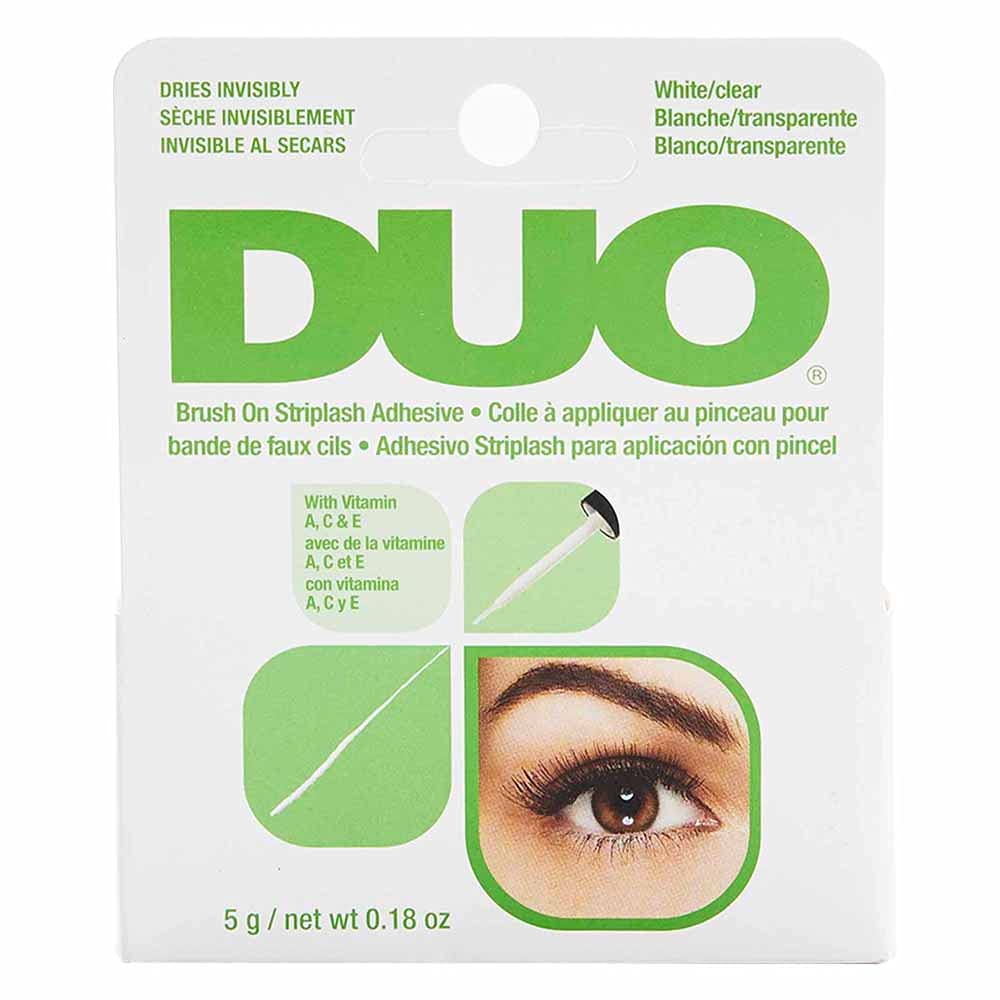 DUO Brush-On Clear Lash Glue –Waterproof Strip Lash Adhesive with Vitamins A, C 