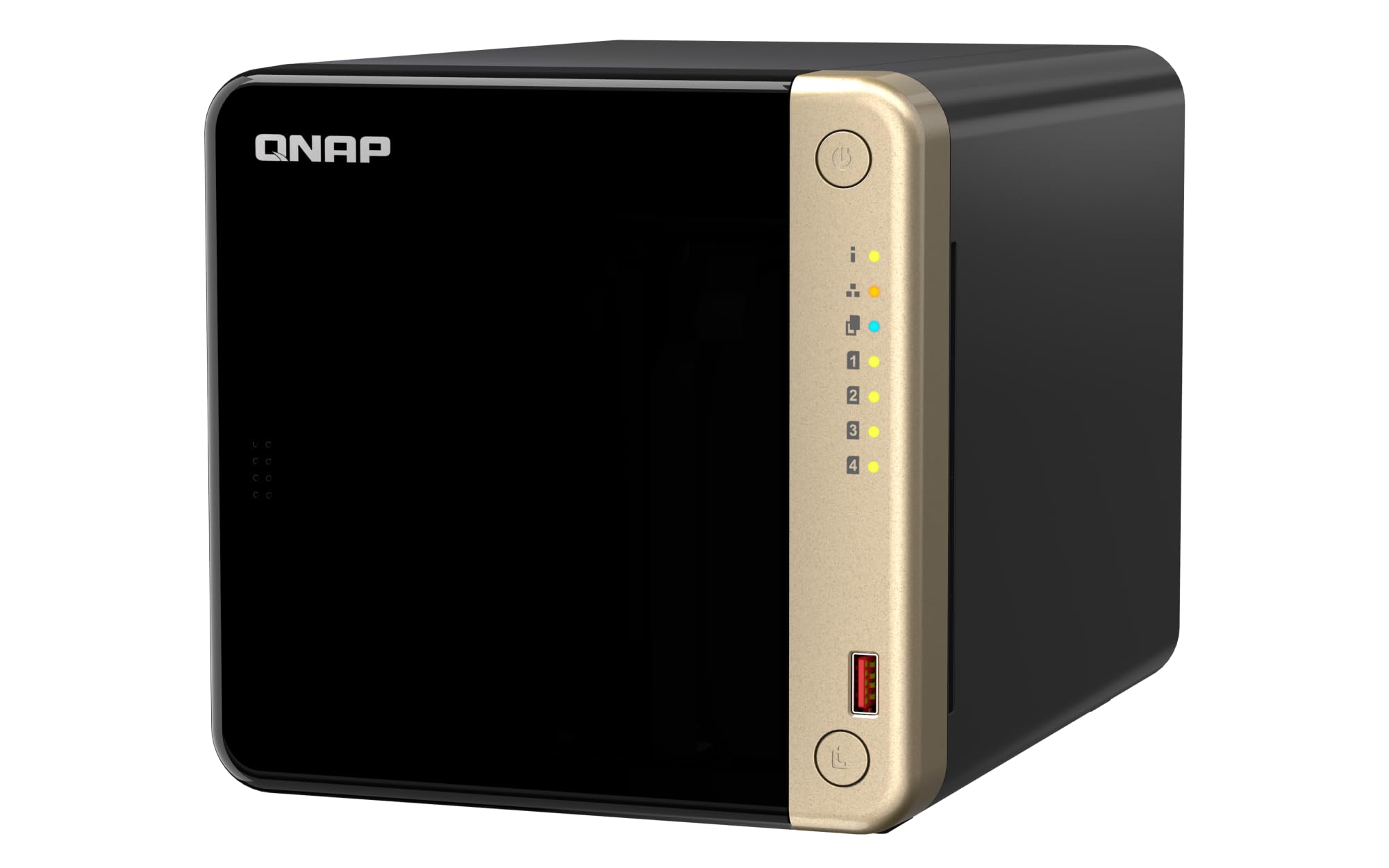 QNAP TS-464-8G-US 4 Bay Desktop NAS | Intel Quad-core Processor, M.2 PCIe Slots,