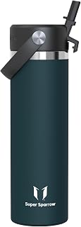 Sparrow Stainless Steel Water Bottle 750ml Thermal Straw Bottle – Thermos