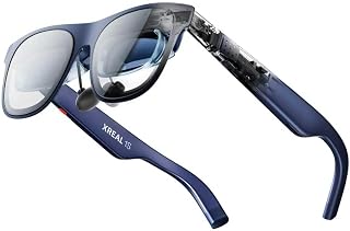 XREAL 1S AR Glasses, 500" Virtual Screen, Powered by X1 Chip, Native 3DoF | XR Glasses with 52° FOV, REAL 3D, Supports All USB-C DP Devices Including iPhone 17/16 and Handhelds, like ROG/SteamDeck