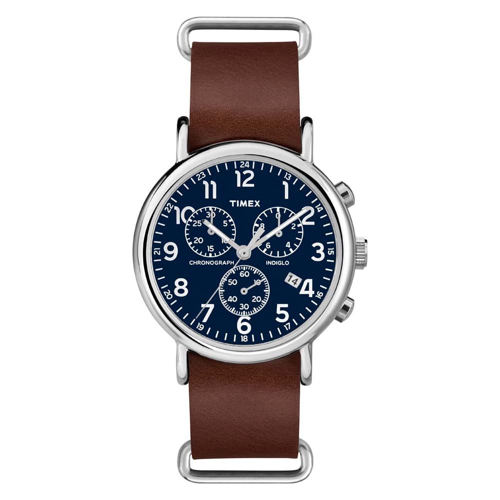 Timex TW2P624009J Women's Analogue Quartz Watch with Leather Strap
