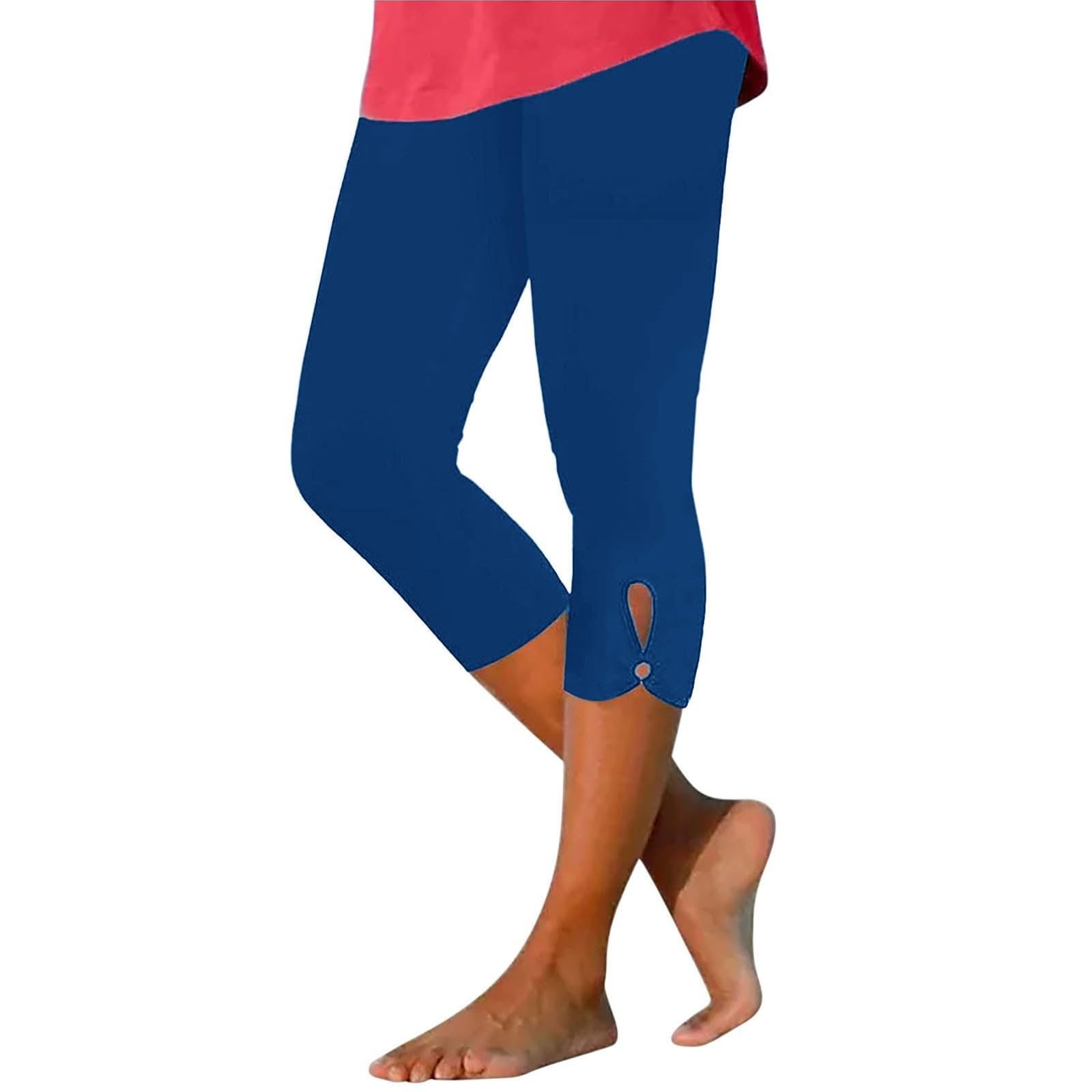 Yoga Pants for Women Tight Elastic Waist Cropped Sweatpants Casual Summer Lounge