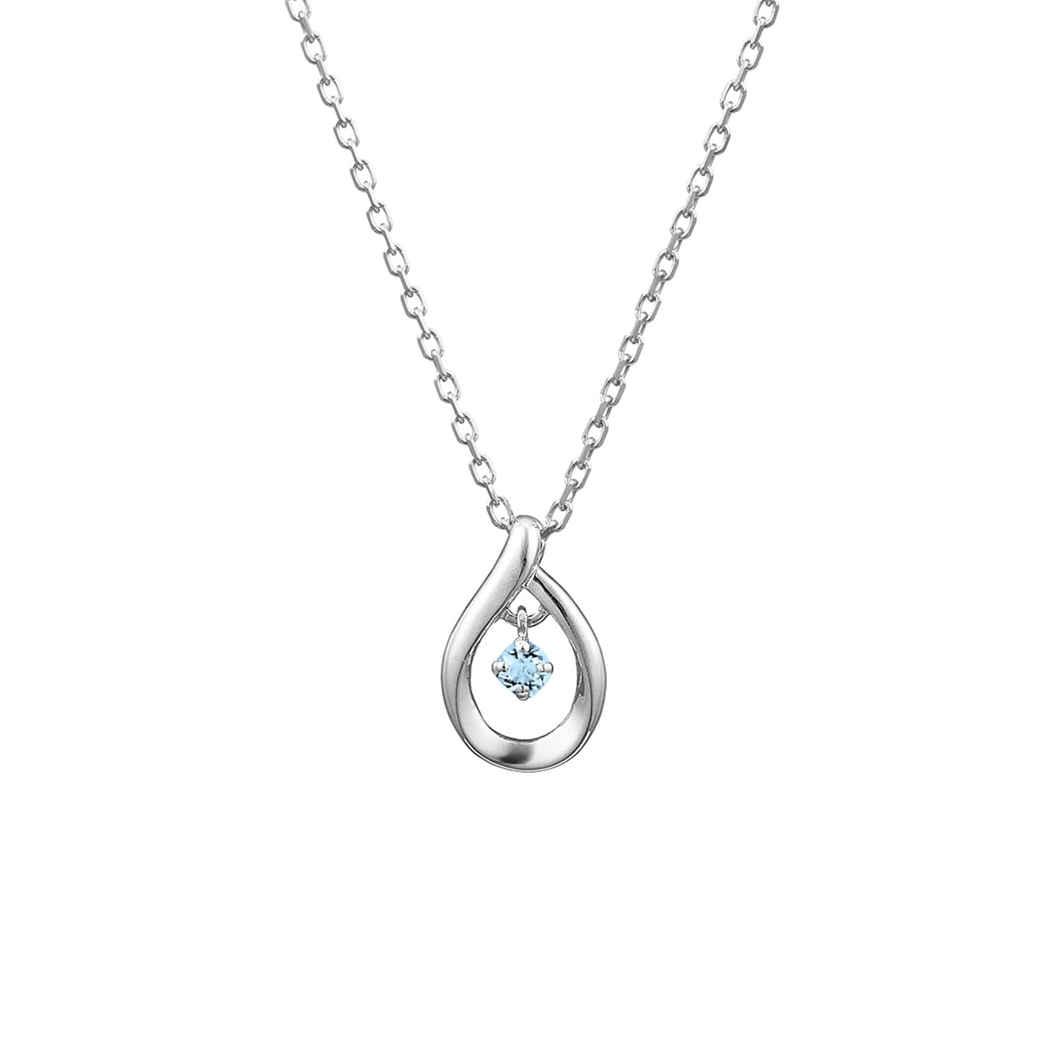 4℃ Official Silver Necklace with Jewelry Case, Elegant Teardrop, Anniversary Pre