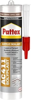Pattex AC411 Multi-Purpose Acrylic Sealant, Silicone for Wood, Great for Sealing Wood, Parquet, Cabinets, Fixtures, Closets, Paintable, Mahogany, 300 ml Cartridge