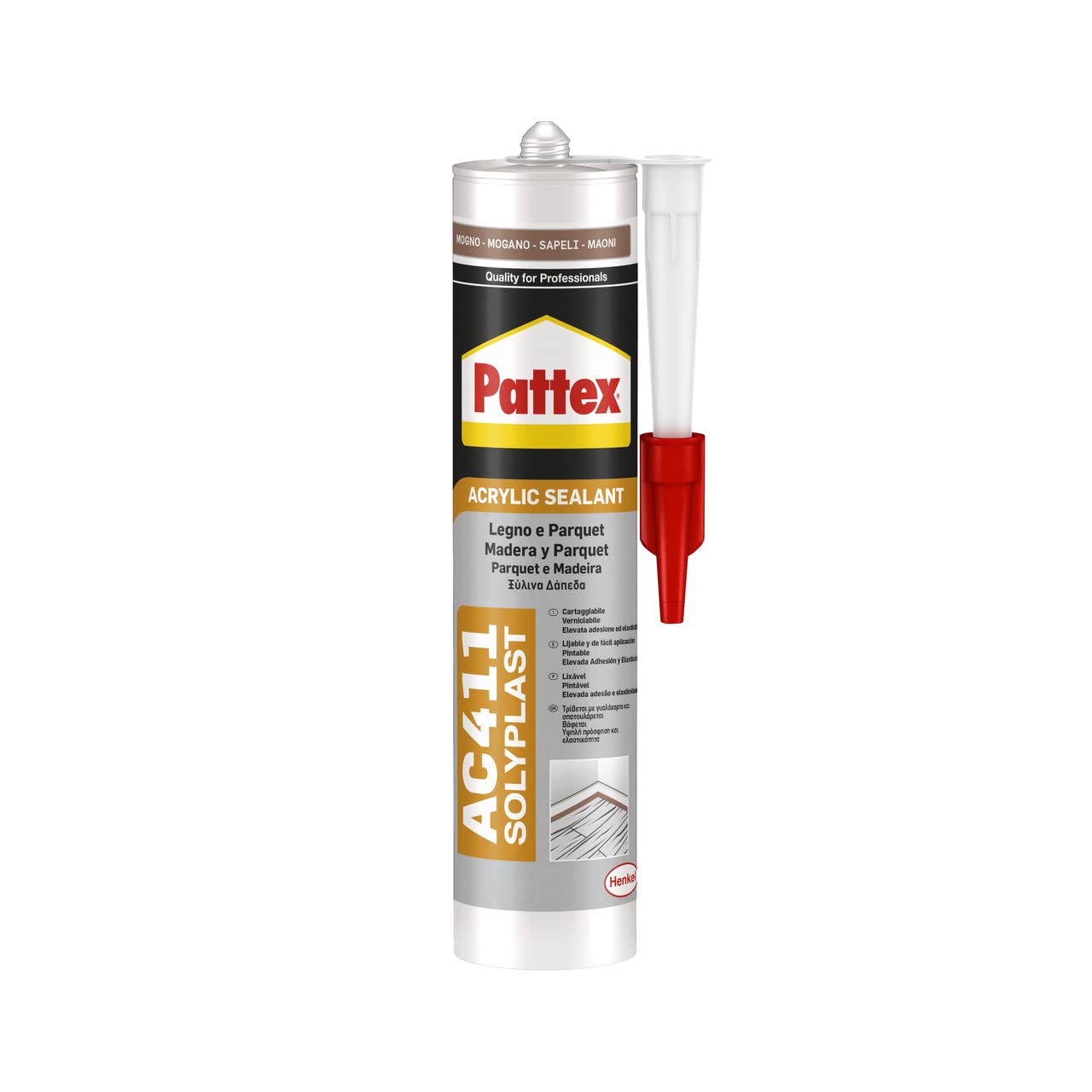 Pattex AC411 Multi-Purpose Acrylic Sealant, Silicone for Wood, Great for Sealing
