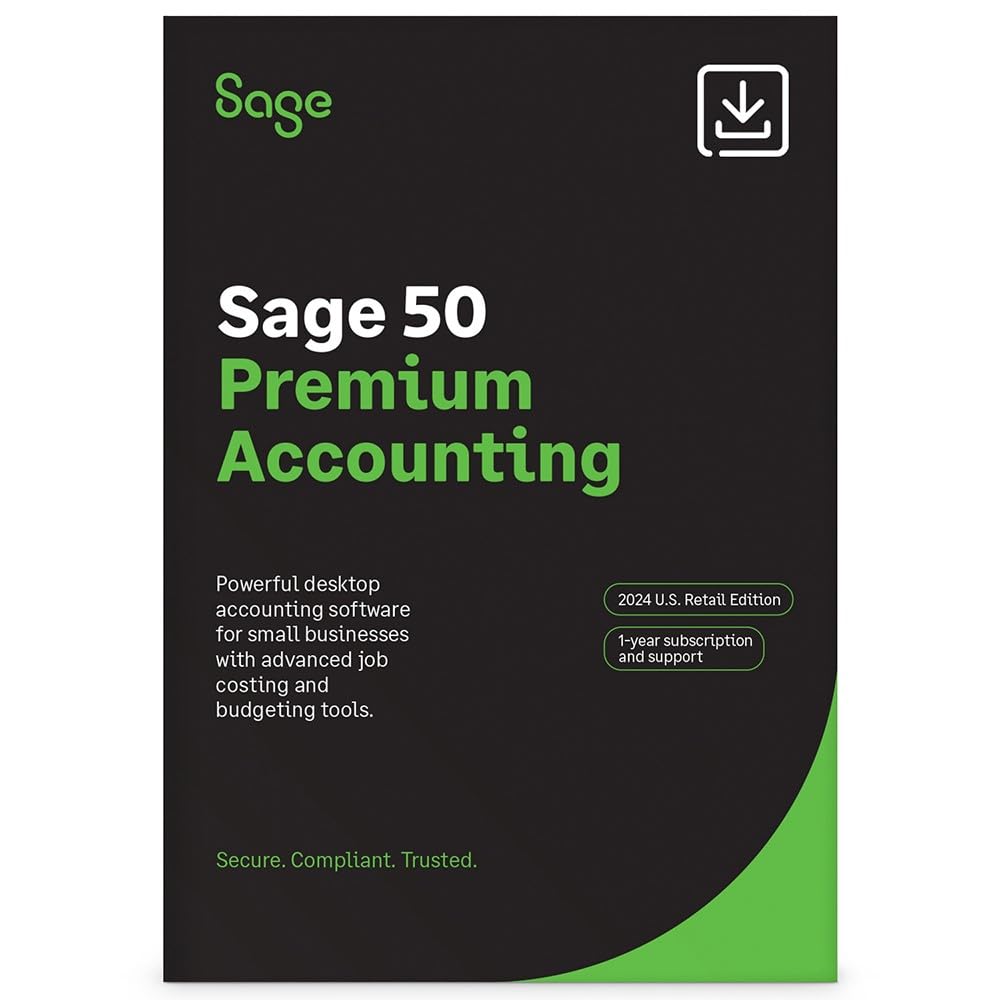 SAGE 50 Premium Accounting 2024 U.S. Retail Edition 1-User | PC Download | 1-use
