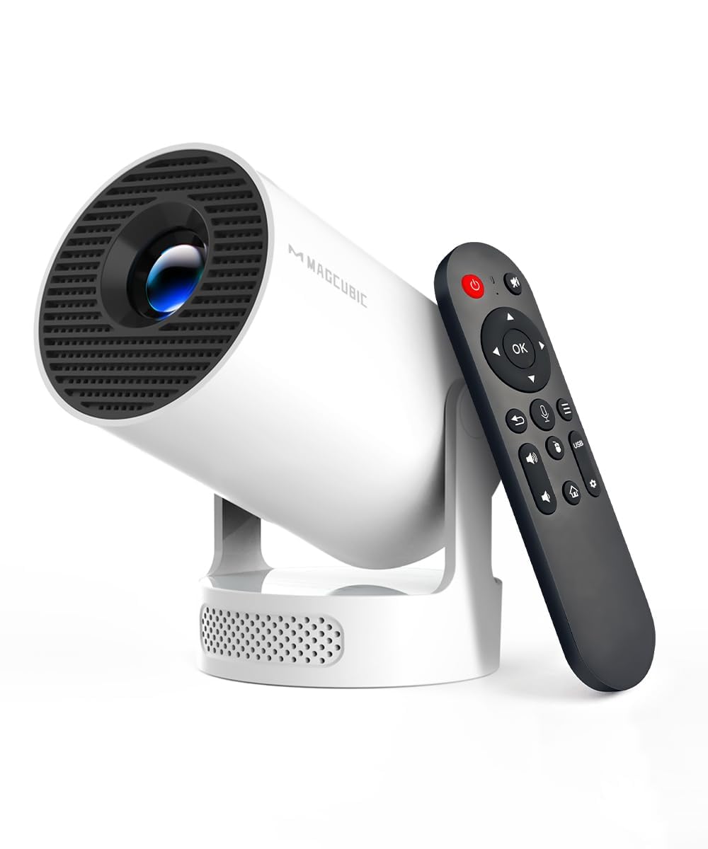 Magcubic Mini Projector with WiFi 6 and Bluetooth 5.4, Portable Projector 4K Sup