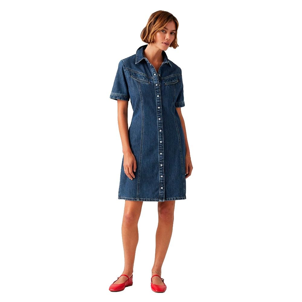 Levi's Rinoa Denim SS Dress Casual Women's Dress