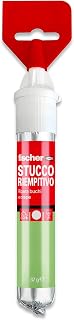 Fischer Fast Putty with Integrated Spatula to Cover Holes and Cracks in the Wall, Ready to Use, White, 70 ml, 552152