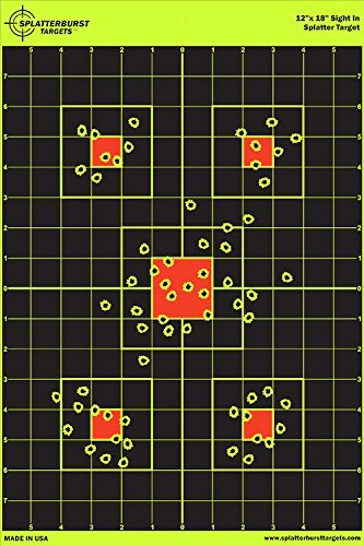 12"x18" Sight in Splatterburst Target - Instantly See Your Shots Burst Bright Fl