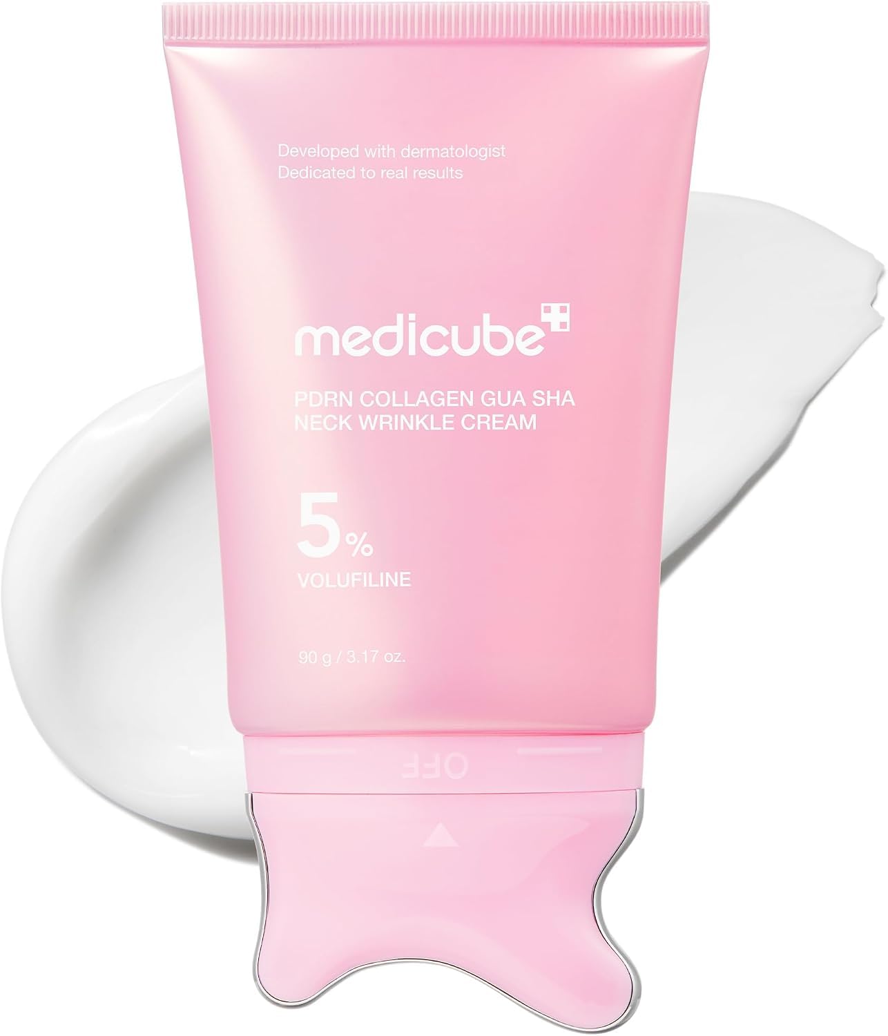 medicube PDRN Collagen Gua Sha Neck Wrinkle Cream - Firming, Contour Care | Buil
