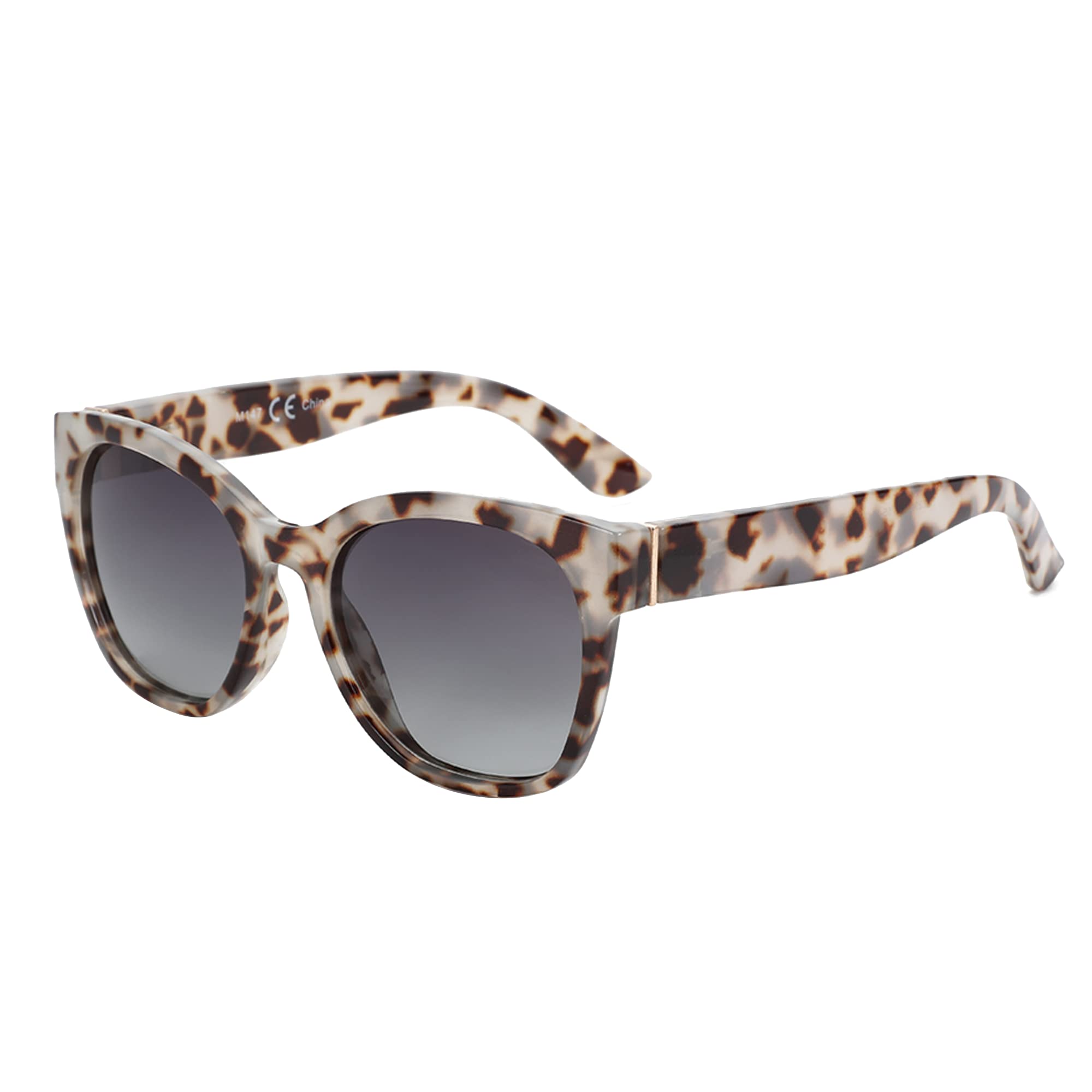 ZENOTTIC Vintage Cat Eye Sonnenbrille für Damen - Polarisiert, Groß, UV400 Schut
